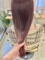 サンド 池袋 2nd(sand) 【ツヤ髪カラー】ピンクブラウン×ストレート|池袋カラー