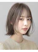 《吉田光ノ丞》外はねくびれボブ/シースルーバング/ナチュラル