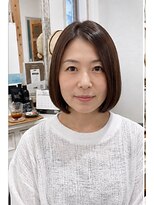 ヘアアトリエ ナイン 岡部店(hair atelier nine) ダークパープル/ナチュラルショート/夏のヘアアレンジ/福島市