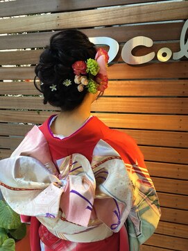 ディーカラー D-COLOR 成人式アップスタイル