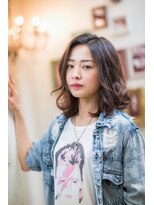 ソーホー ニューヨーク シズオカ(SOHO newyork SHIZUOKA) 無造作ニュアンスミディボブ