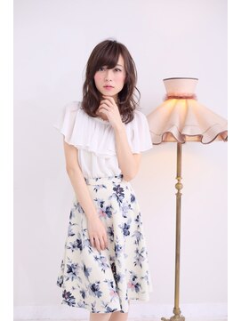 ヘアーズ ベリー 瓢箪山店(hairs BERRY) とろみカールで仕上げた旬のレイヤーロング☆