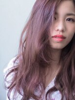 ヘアーループレル(Hair ruup Rell design works)&nbsp;ラズベリーレッドのロングスタイル