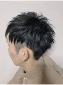 爽やかツーブロショート