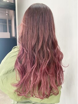 アルバム 銀座(ALBUM GINZA) ピンクバイオレット_ウェーブパーマフォギーベージュ_ba293712