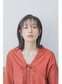 骨格ナチュラル/切りっぱなし外ハネミディアム/20代30代40代