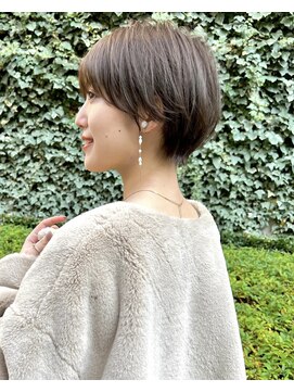 ジアン バイ ミルボン NU茶屋町+(GIEN by milbon) 大人ナチュラルショートボブ/外国人風カラー/田中俊成