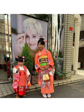 ヘアースタジオエル 七五三(３歳と７歳) 着付けとヘアーメイク