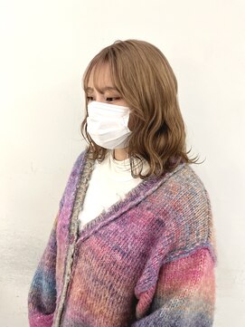 エンドリンク(endlink) 春ベージュ×ふわふわボブ