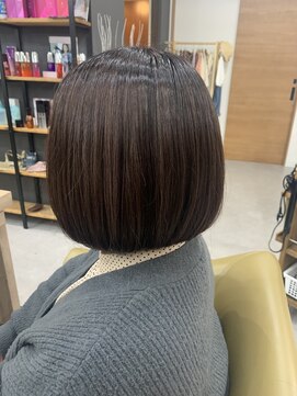 ヘアーサロン ハイプ(HYPE) 3Dカラー×ピンクベージュカラー×ボブスタイル