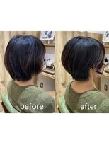 カミケンネクスト(kamiken.next)&nbsp;ボーイッシュ黒髪ショート小顔ひし形【カミケンネクスト】