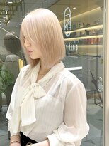 ゼスト フィーノ(ZEST fino) 【木村color】ブリーチ2.3回 ホワイトミルクティー