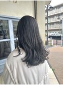 * 寒色でまとめたグレージュハイライト