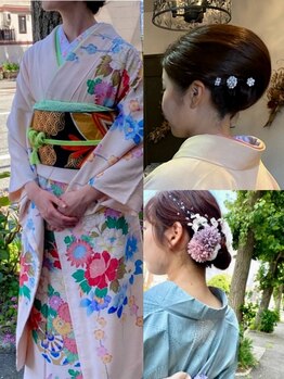 ヘアーフェイス リンド(hair face Lindo)の写真/崩れ知らずの大ベテランスタイリストのプロ技術で大切なイベントを華やかに♪【駐車場有】