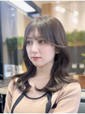 韓国レイヤー/似合わせカット/顔まわり/前髪カット/谷町四丁目
