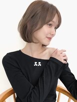 リル バイ ジルブラン(Lil by JIL BLAN) ショートボブグレージュハイライトレイヤーカット髪質改善