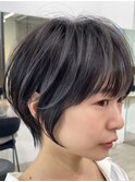 10代20代30代小顔顔まわり似合わせ耳かけショート