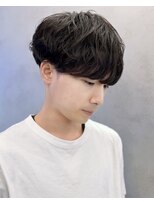 ネクストメンズ 表参道(NEXT men's)&nbsp;カルマパーマ/ベリーショート/ダークアッシュ/ニュアンスパーマ