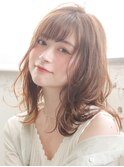 ニュアンスパーマレイヤーカットウェーブミディアムレイヤーボブ