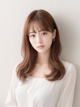 スケール(SCALE) 透明感あふれるキャラメルブラウン × うる艶セミロング1