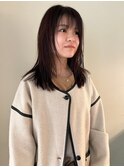 レイヤーカット/ミディアムストレート/似合わせカット