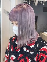 ミディアムくびれヘアくびれミディ韓国ヘア美髪_ba423161