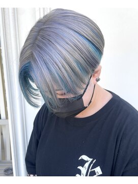 シャルティア(SHALLTIA) シルバーグレー【山口市美容室】【山口市ハイトーン】