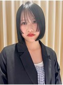 ボブ×プツッと顔周り