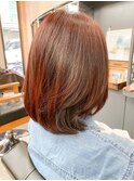 秋カラー　落ち着きの中にふわっと色気でるカシスブラウン