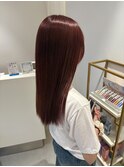 ブリーチなしW/ピンクレッド/暖色カラー/ピンク/レッド