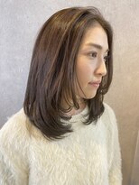 グラビートーキョー(GRABY tokyo) ミディアムレイヤー＋アッシュブラウン