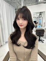 ハピネス 梅田茶屋町店(HAPPINESS)&nbsp;レイヤーカット/韓国ヘア/髪質改善/顔周り/ラベンダーグレージュ