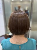 30代40代×ショートボブ×白髪ぼかし×上本町
