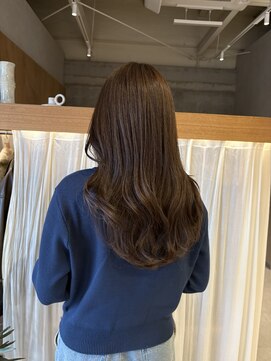 ムク 甲府(muku.) 透明感カラー/グレージュ/ヘーゼルベージュ/レイヤーカット