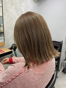 ダブルカラー　ミルクティーベージュ