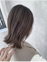 ヘアーラニッシュ 船橋店(hair Lanish)&nbsp;脱白髪染めシークレットハイライト/20代30代40代/シアグレージュ