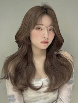 ジーナ 渋谷本店(Zina) 【大人韓国】ベージュ/レイヤーカット/前髪/
