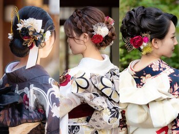 京都ヘアセット着付け専門サロン 夢館 五条店(yumeyakata)の写真/在籍スタッフは全員美容師◇カジュアル・フォーマル、日本髪まで対応できます！カップルや親子でも是非＊
