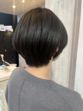 キャアリー(Caary) 福山美容室Caary丸みショート艶ショートボブ髪質改善20代30代