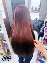 ラグズ 茅ヶ崎(LAGUZ) 髪質改善ストレート×チェリーレッドカラー 髪質改善