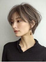 ハーツ 青山表参道店(Heart's) 白髪ぼかし脱白髪染め似合わせショートボブ40代50代60代