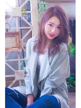 ラファンジュ ヘアー(Rohange hair) 【Rohange】外ハネ大人グラム#デザインカラー#韓国風