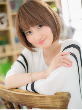 カバーヘア ブリス 大宮西口(COVER HAIR bliss) ■bliss大宮5-3★■顔を包むサラツヤ大人ボブ