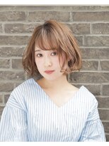 ネオリーブアイム 横浜西口店(Neolive aim)&nbsp;柔らかベージュの無造作パーマボブ