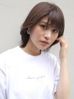 アンド ソラ(＆ SORA) 【SALON& 本部】小顔ひし形シルエットのショートウルフボブ