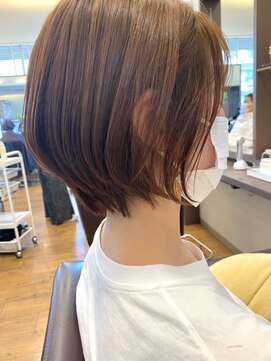 ヘアーブランドジン パルト(HAIR BRAND Jin Palt) 乾かしただけでまとまる、可愛いショートボブ