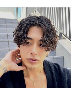 アソビ 表参道(ASOBI) 波巻きパーマ センターパート