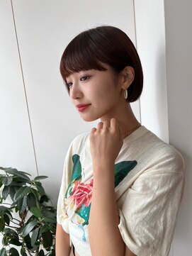 サンド 鹿児島中央(sand) 黒髪/グレーベージュ/レイヤーロング/前髪パーマ[鹿児島駅]