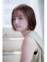 ヘアーズ ベリー 日本橋店(hairs BERRY)&nbsp;★BERRY切りっぱなしボブ美髪タンバルモリシフォンベージュ艶髪