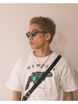 フェイヴィーズ(FavyS) スパイキーショート メンズハイトーン ブリーチ 大阪